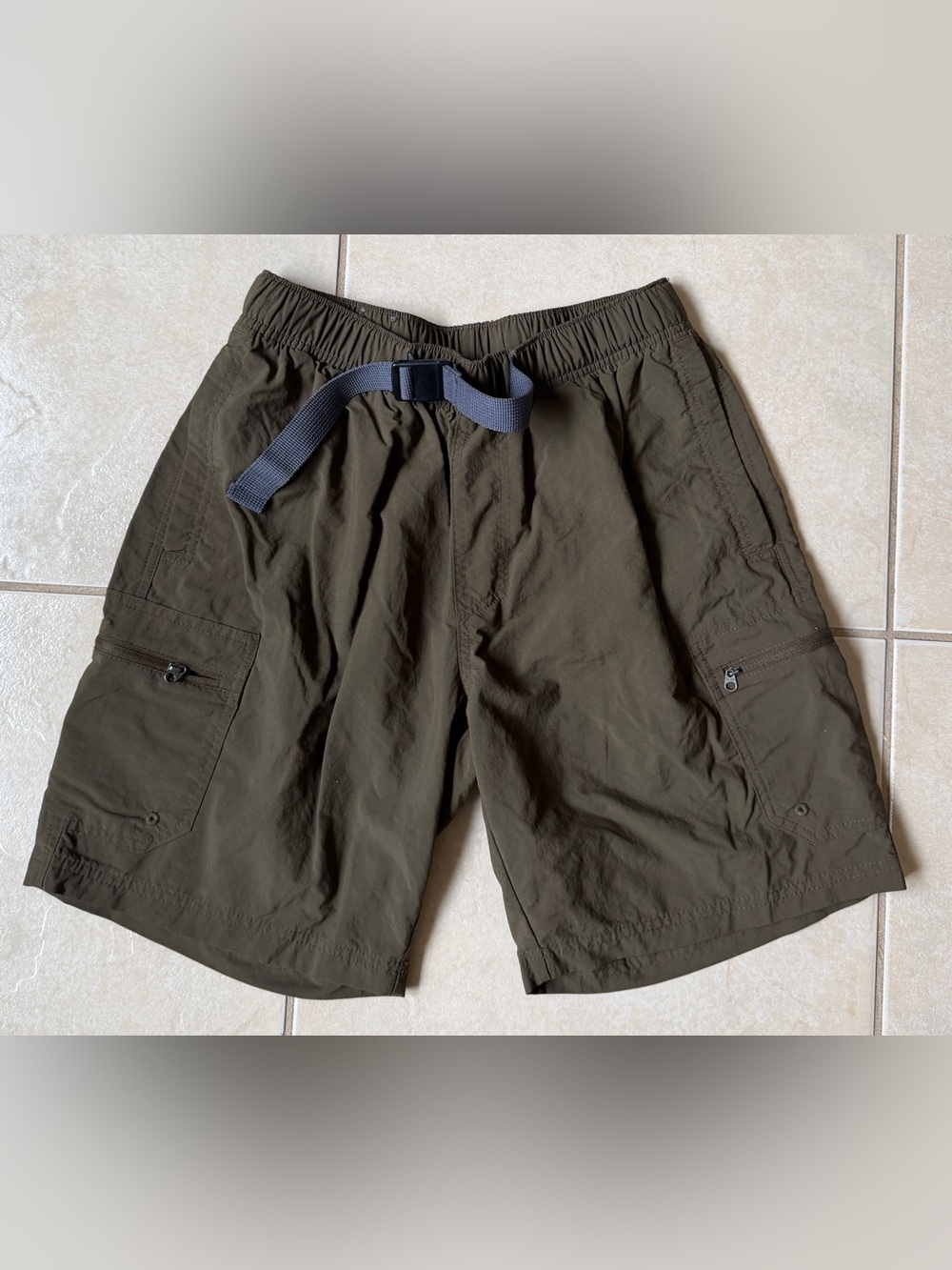 Columbia Men's Sz S Olive Green Silver Ridge Utility Cargo Shorts Camping Hiking